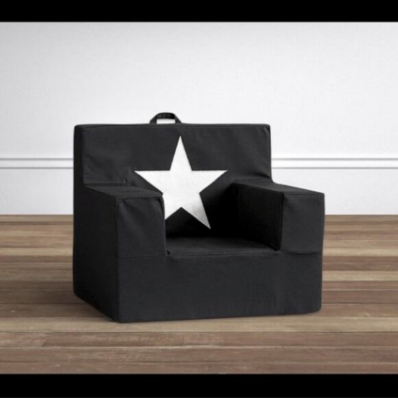 Pottery Barn Kids Emily & Meritt Star Square Arm Slipcover Anywhere Chair RARE - Picture 1 of 4